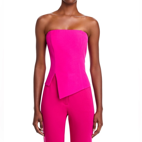 Milly Vibrant Pink Cropped Top - Picture 2 of 5